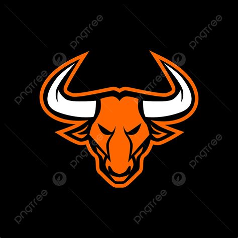 Bull Head Logo Vector PNG Images, Bulls Head Logo, Bull, Head, Animal ...