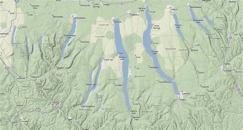 Image - Finger Lakes large elevation map.jpg | The Finger Lakes Wiki | FANDOM powered by Wikia