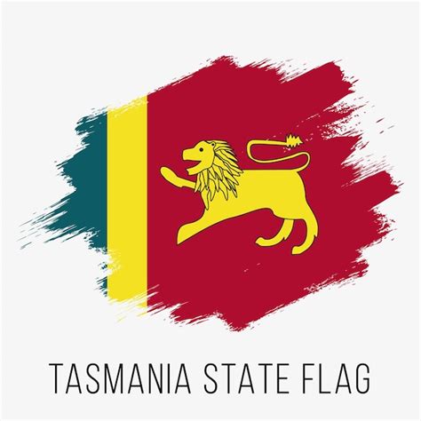 Premium Vector | Australian state tasmania vector flag design template tasmania flag for ...