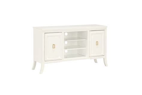 Modern 2 Door TV Console in White at Gardner-White