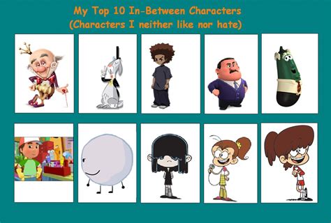 My Top 10 In Between Characters by Samracheltang88 on DeviantArt