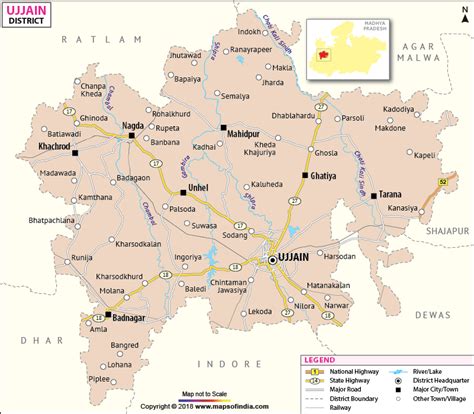 Ujjain District Map