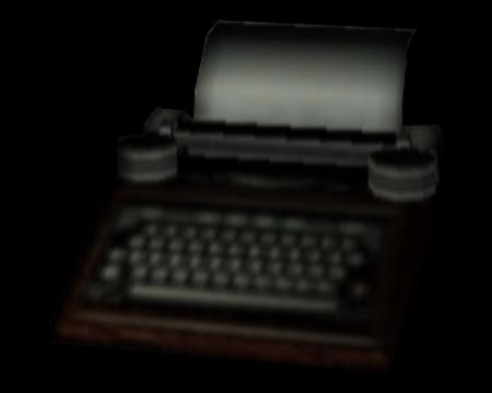 Typewriter (Resident Evil: Dead Aim) | Evil Resource