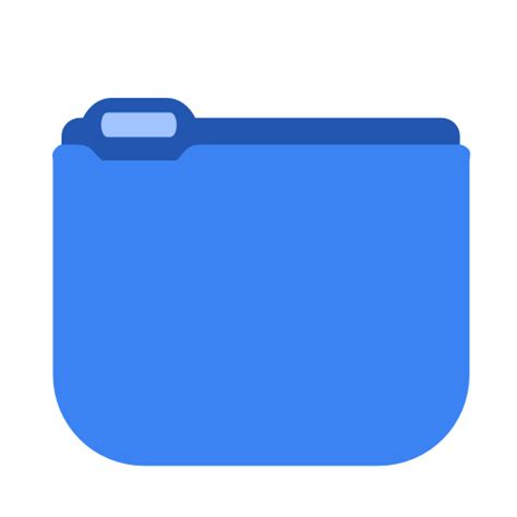 Blue Folder Icon PNG