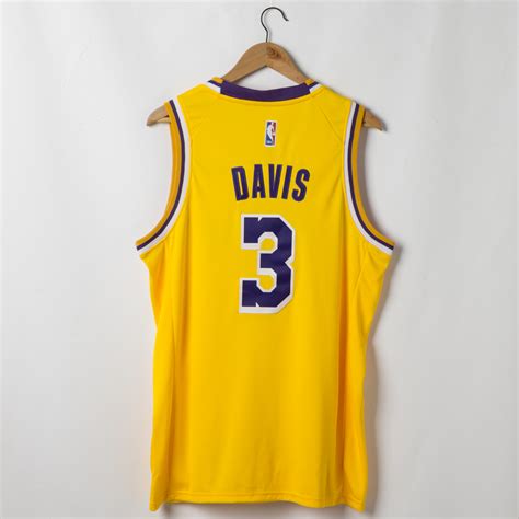 Anthony Davis #3 Los Angeles Lakers 2019-20 Icon Swingman Gold Jersey