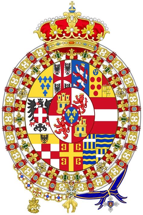 Coat of arms of Prince Carlos of Bourbon-Parma (Carlos Javier II). He ...