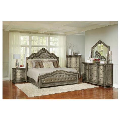 Granada Gray 4-Piece Queen Bedroom Set | El Dorado Furniture