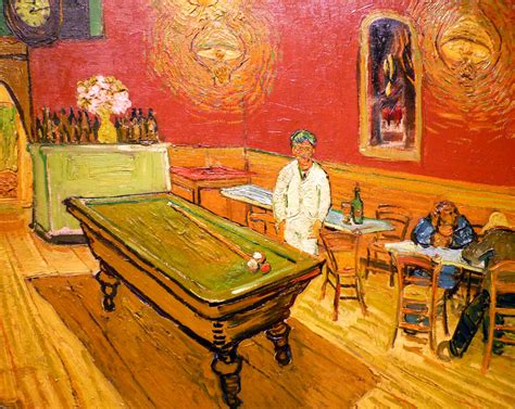 Van Gogh's Night Café, Detail with Pool Table | Vincent van … | Flickr