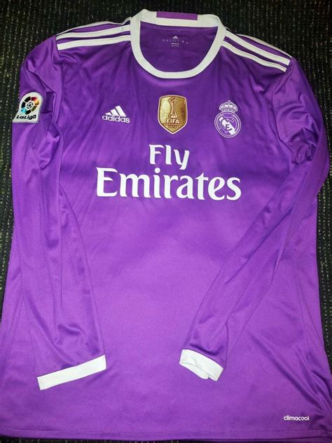 Cristiano Ronaldo Real Madrid 2016 2017 Purple Long Sleeve Jersey Shir ...