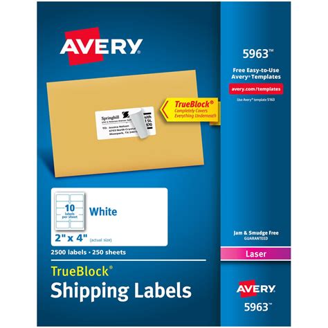 Avery 5963 Word Template