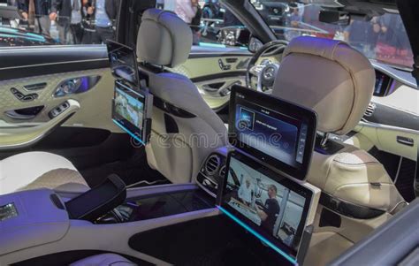 Switzerland; Geneva; March 8, 2018; Mercedes-Benz Brabus Interior ...