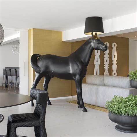 Black horse sculpture lamp - metal art statue|outdoor metal statue