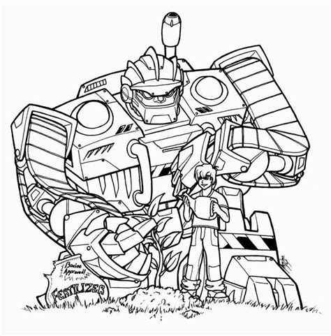 Optimus Prime Bot For Kids Printable Free Rescue Bots Coloring Pages