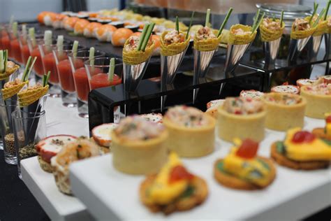 Canapés, sushi and curry cones | Party food menu, Food, Catering food