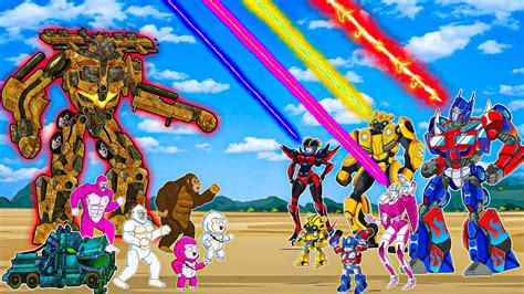 Transformers 2d Animation & Optimus, Bumblebee Skibidi toilet - Tractor Car Dinosaurus of ...