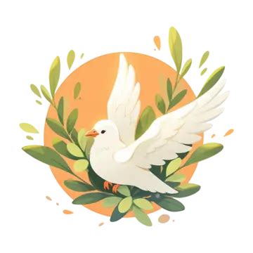 Peace Dove Olive Branch Peace Day Illustration, Peace Dove, Olive ...