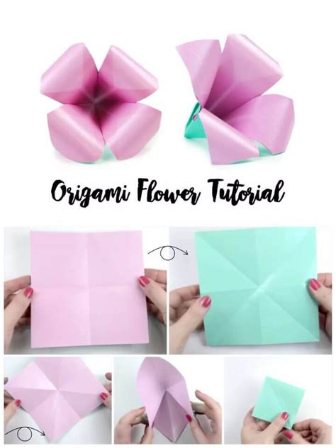 15 Ways To Make Origami Flowers - Step by Step Guide - DIY Crafts