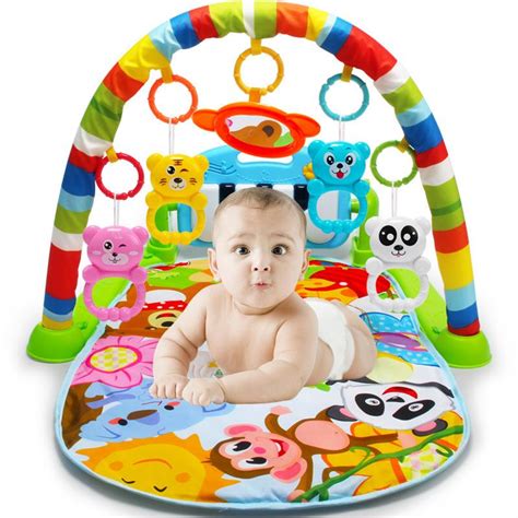 Newbabywish Baby Activity Gym With Piano Keyboard