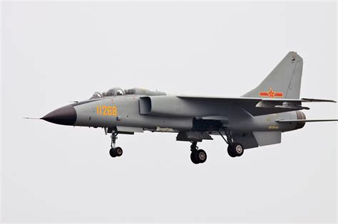 Chinese JH-7 Flying Leopard Fighter-Bomber with Rocket Pod | Chinese ...