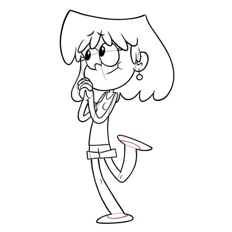 How to draw Lori Loud (The Loud House) - SketchOk