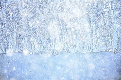 Premium Photo | Snow ice background, abstract winter seasonal background, white snowflakes ...