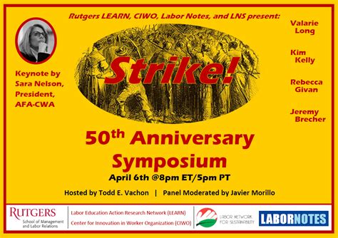 Jeremy Brecher’s Strike! 50th Anniversary Symposium, Keynote by Sara ...