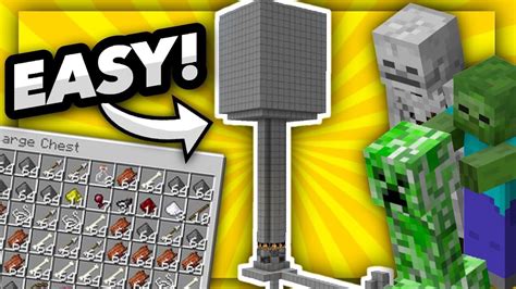 EASY Mob Farm Tutorial For Minecraft BEDROCK! (MCPE, Xbox, Ps4/Ps5 ...