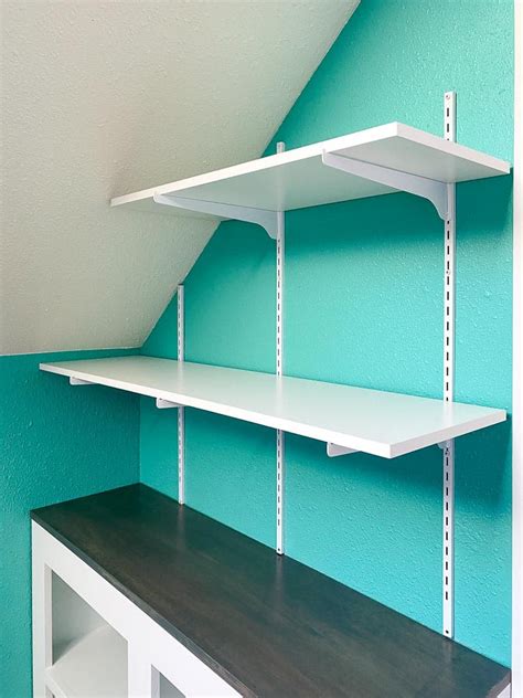 How to Install Adjustable Wall Mounted Shelving - The Handyman's Daughter