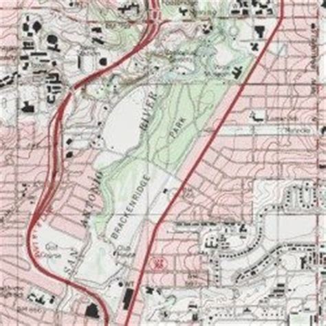 Brackenridge Park, Bexar County, Texas, Park [San Antonio East USGS Topographic Map] by MyTopo