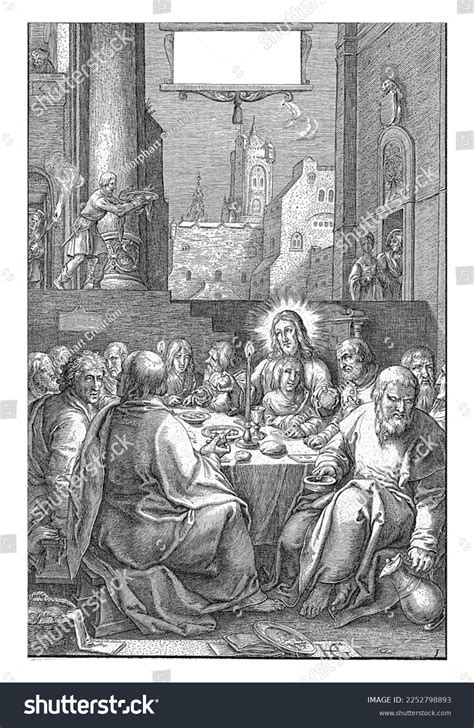 Christ His Disciples Use Last Supper Stock Illustration 2252798893 ...