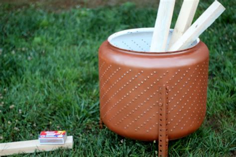 DIY Fire Pit Tutorial - Upcycled from a Washing Machine Basin