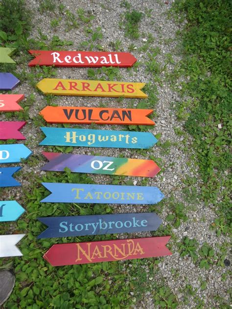 Hand painted & cut Wood Directional Sign 24 x 3 1/2 Custom | Etsy