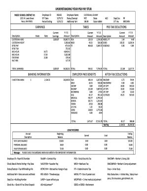 18 Printable Free Pay Stub Template Forms - Fillable Samples in PDF ...