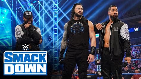 Roman Reigns lays down challenge with The Usos by his side: SmackDown, Jan. 10, 2020 - YouTube