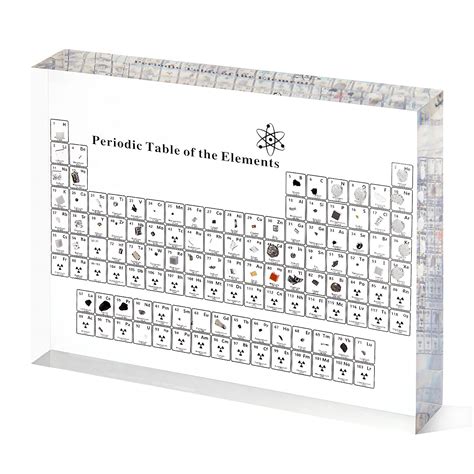 Buy Periodic Table with Real Elements Inside, Acrylic Periodic Table with Elements Samples ...