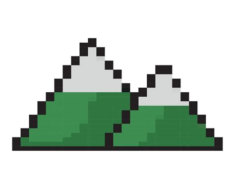 pixelated mountain design 21382703 Vector Art at Vecteezy