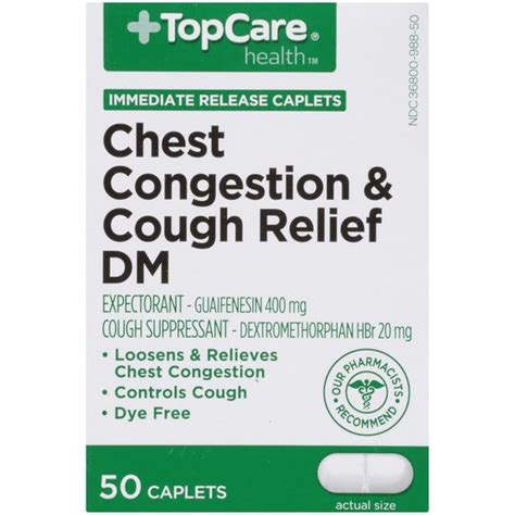 Top Care Chest Congestion & Cough Relief Dm Expectorant, Cough ...