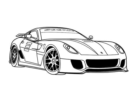 Ferrari Free For Kids coloring page - Download, Print or Color Online ...