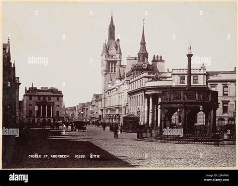 Castle Street, Aberdeen, 1880s, Scotland, by George Washington Wilson ...