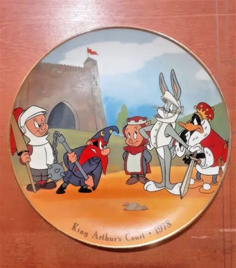 LOONEY TUNES KING Arthur's Court Collectible Plate - Bugs Bunny - Daffy Duck $12.00 - PicClick