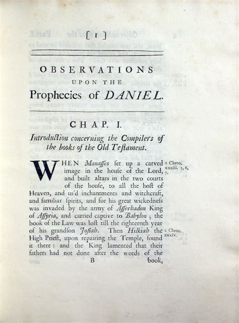 Observations on the Prophecies of Daniel | galileo