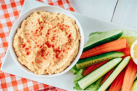 Hummus and Veggie Sticks - Meatless Monday