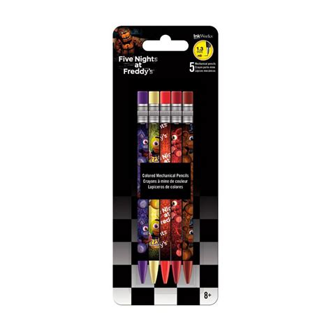 Five Nights At Freddy's Colored Mechanical Pencils - 5pk – ThinkCoolToys