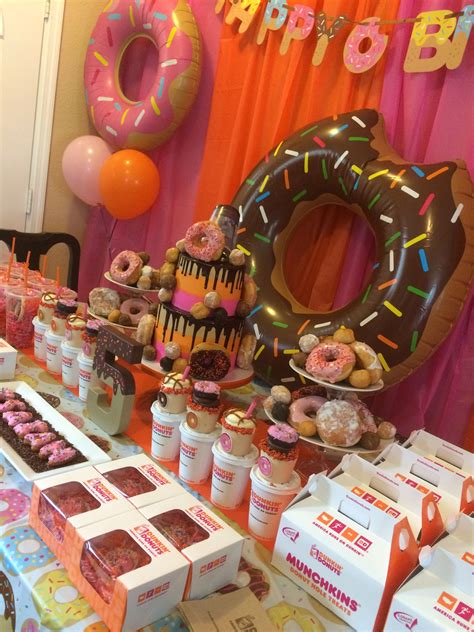 Donut Theme Party, Donut Themed Birthday Party, Birthday Donuts, 10th ...