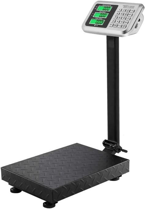 Amazon.com : TUFFIOM 220lbs Electronic Digital Platform Scale, Heavy Duty Black Folding Floor ...