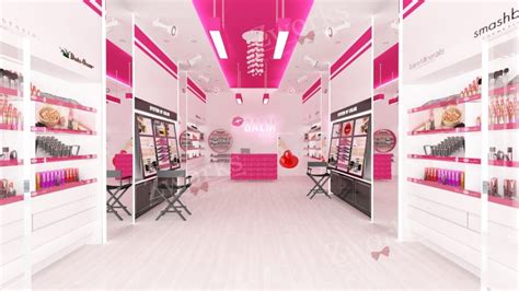 Makeup Shop Interior Design 3D Model | Zworks 3D Models