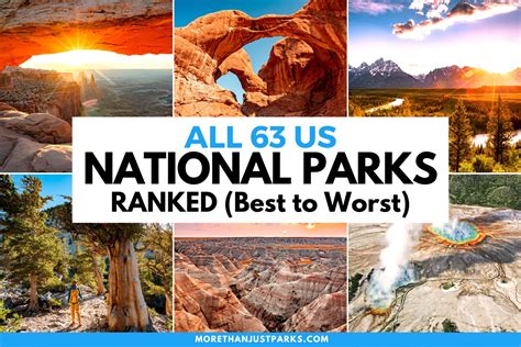 ALL 63 US NATIONAL PARKS RANKED By Experts (Best to Worst)