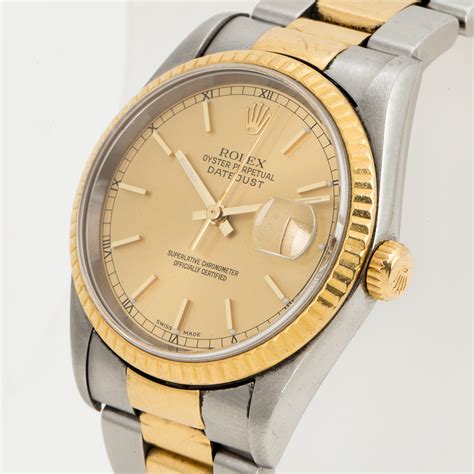 ROLEX, Oyster Perpetual, Datejust, wristwatch, 36 mm, - Bukowskis