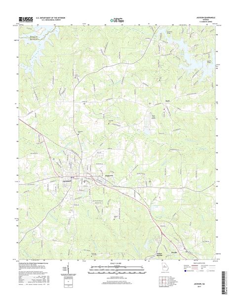 MyTopo Jackson, Georgia USGS Quad Topo Map