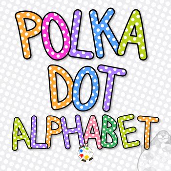 Polka Dot Capital Letter Alphabet Clip Art by Prawny | TpT